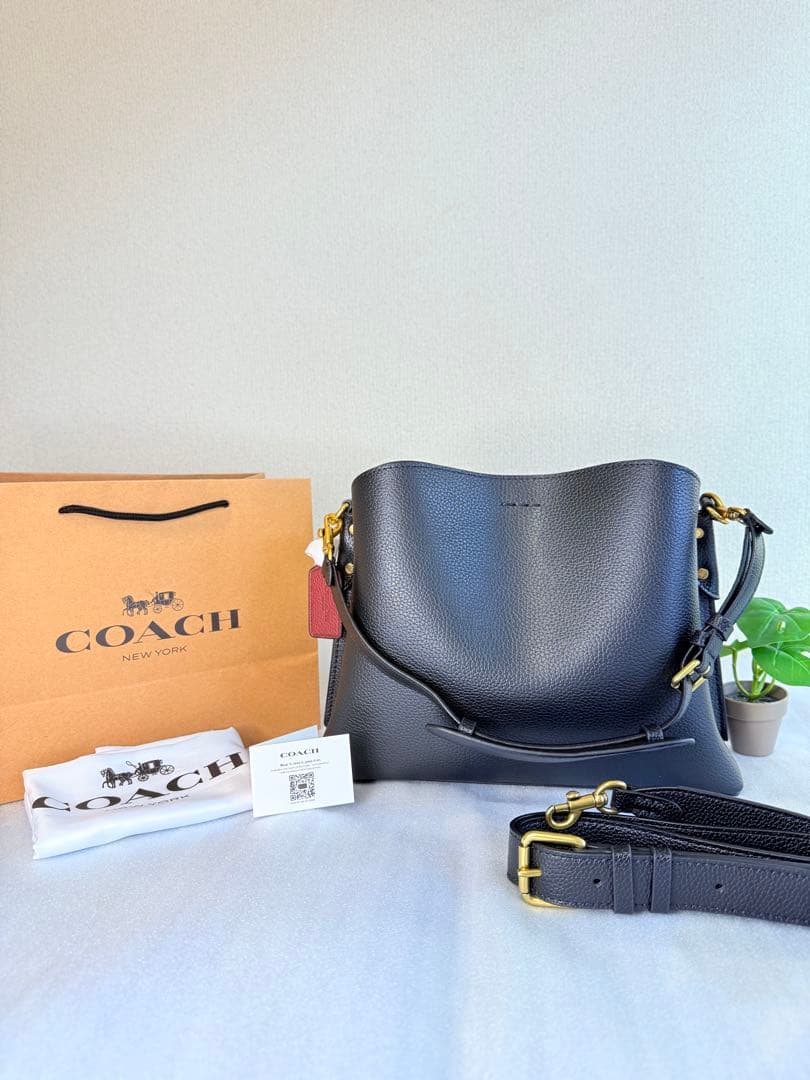 COACH ウィロー 2WAY ショルダーバッグ ブラック