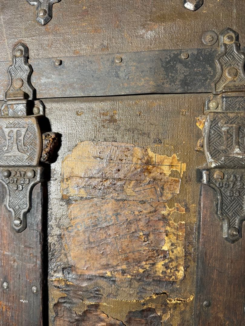 19世紀 O.A.TAYLOR製 スチーマートランク 特大 1880s 鍵なし