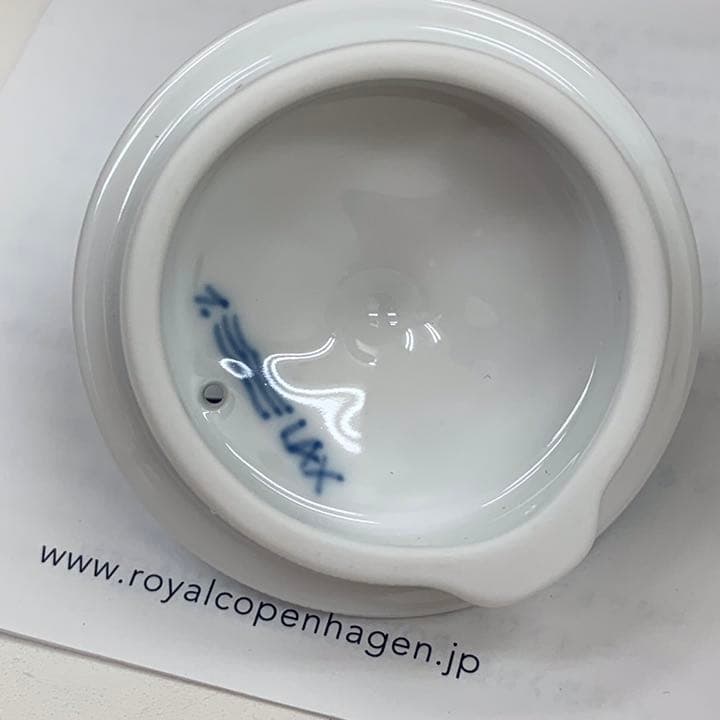本物新品 ロイヤルコペンハーゲン ブルーフルーテッドプレイン　ミニティーポット
