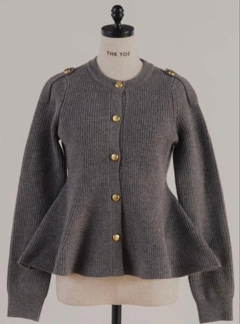 thetoe Rosen Peplum Cardigan S thetoé