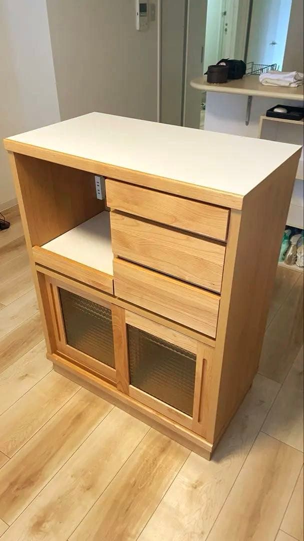 【8/26まで出品】ベルメゾン アルダー材 ハイタイプキッチンカウンター