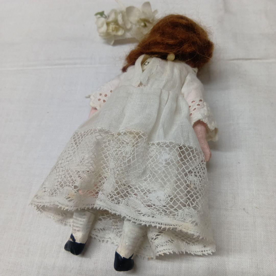 ♥ドイツからやって来た白いドレスがステキなアンティークビスクドール　ミニョネット