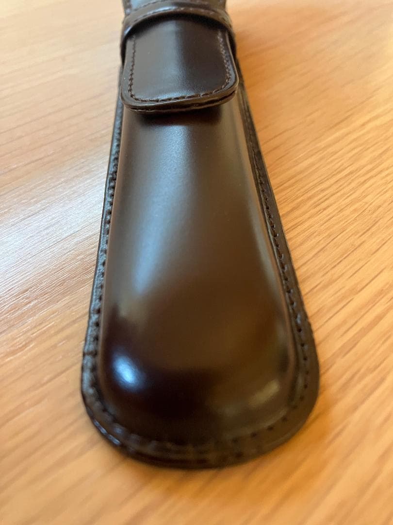 TRIM コードバン 1本挿し ペンケース 肉盛りタイプ チョコ