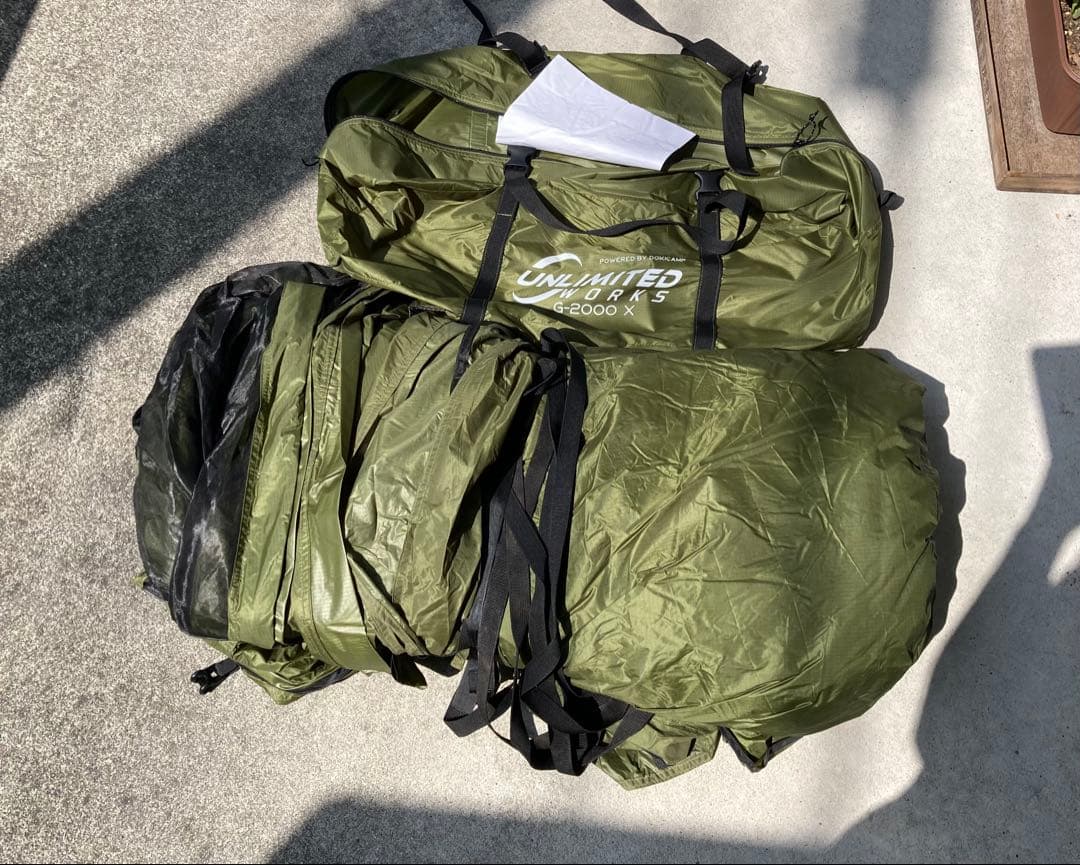 【希少】DOKICAMP G2000X アーミーグリーン+OP 値引きしました！