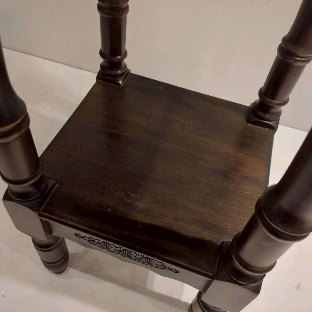 コンソールテーブル　サイドテーブル　電話台　飾り台　アンティーク　花柄