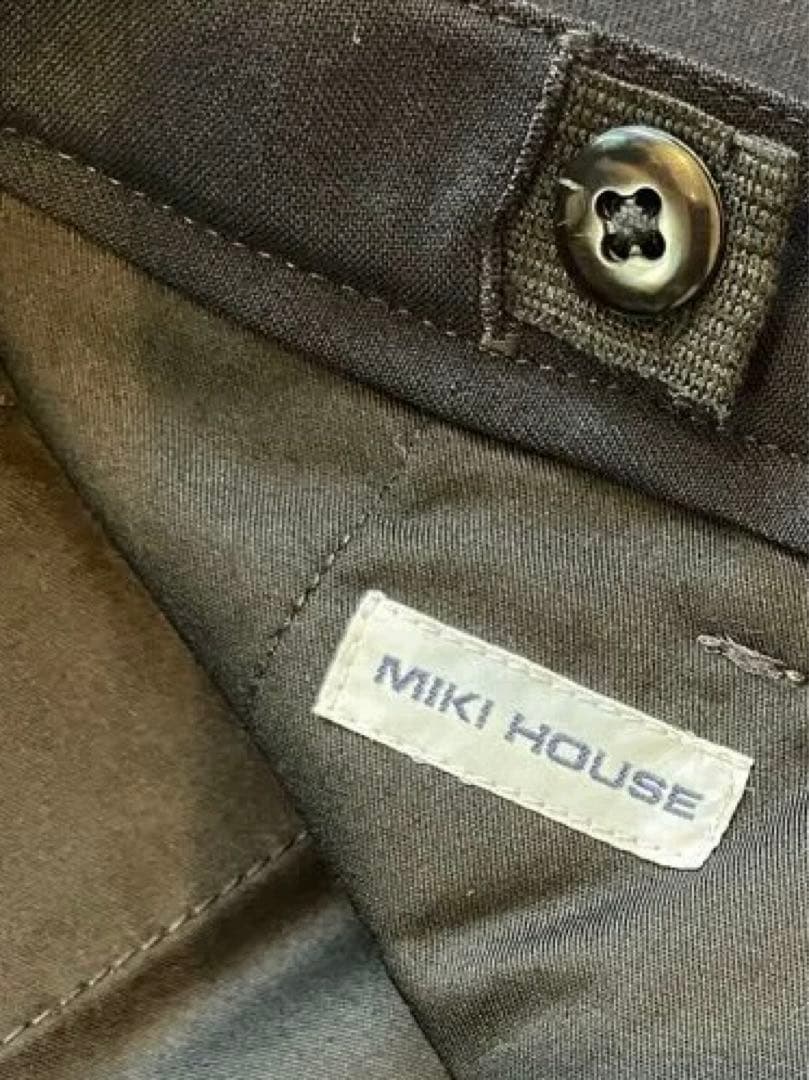 今だけ値下げ　ミキハウス　濃紺スーツとシャツとサスペンダー4点　110センチ