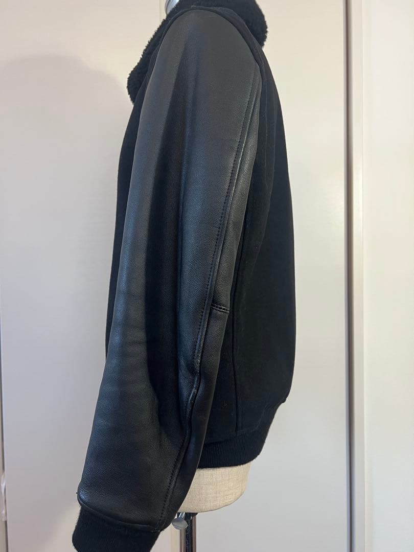 【美品】モンキータイム　ユナイテッドアローズ　レザー スタジャン 黒