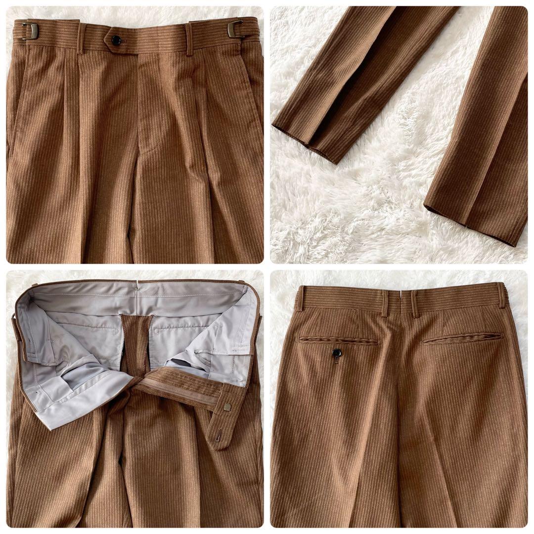 【極美品】スーツセレクト マルゾット ダブル セットアップ ブラウン Mサイズ