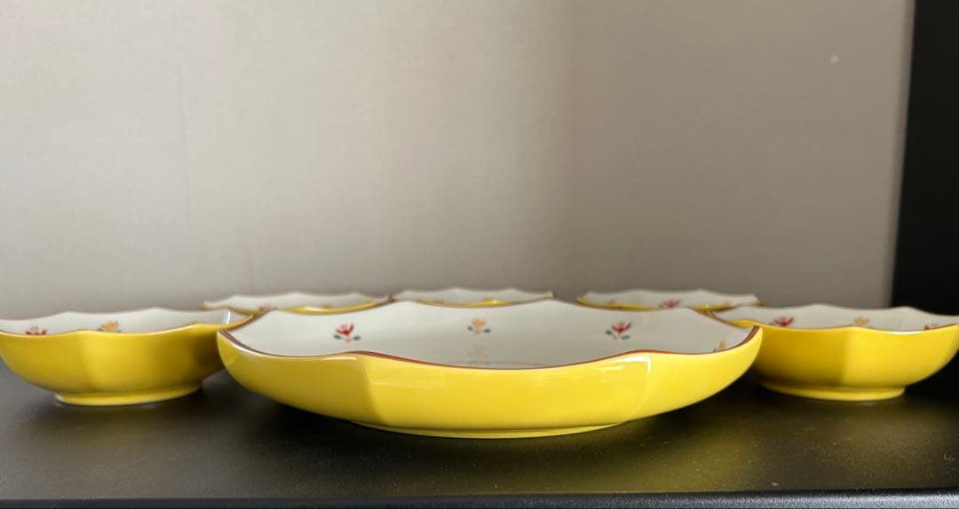 未使用品　たち吉　皿セット　取り箸付き