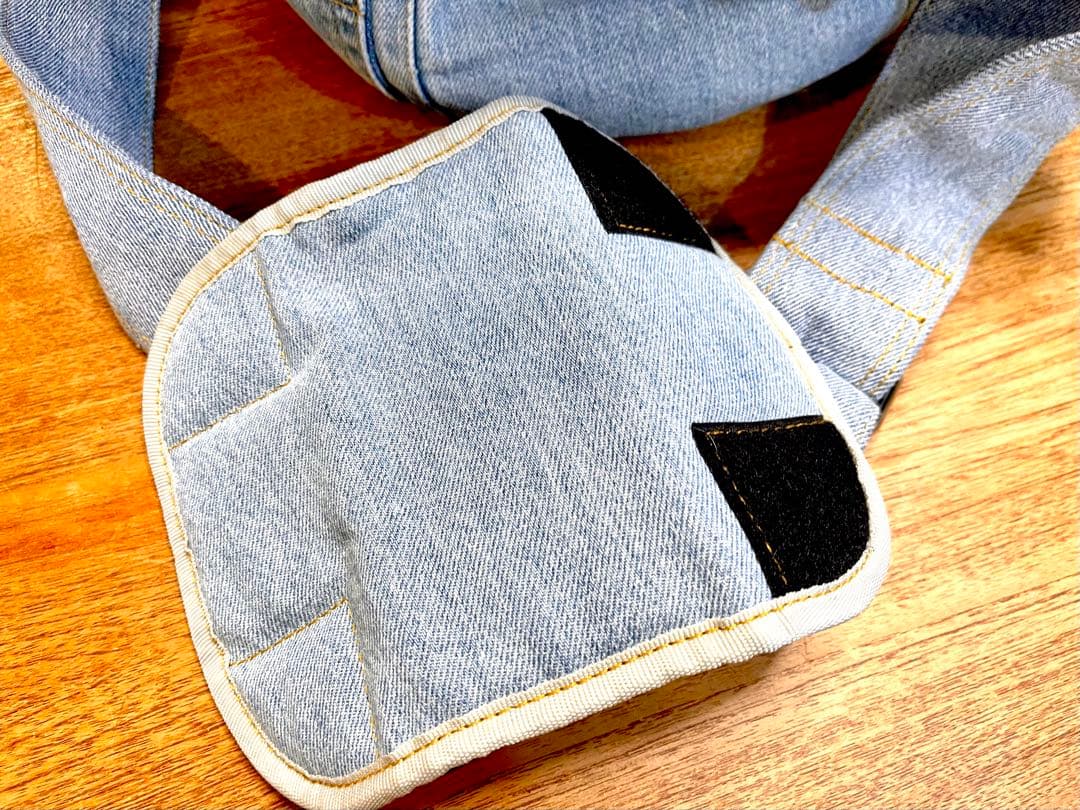 ルシアンエサヨ　デニムタンブール TMサイズ マーガレット小型犬用キャリーバック