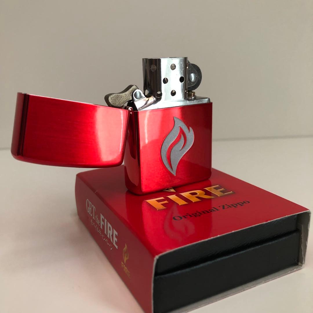 メジロ　希少キリンファイアZIPPO 非売品レアレッド色ZIPPO
