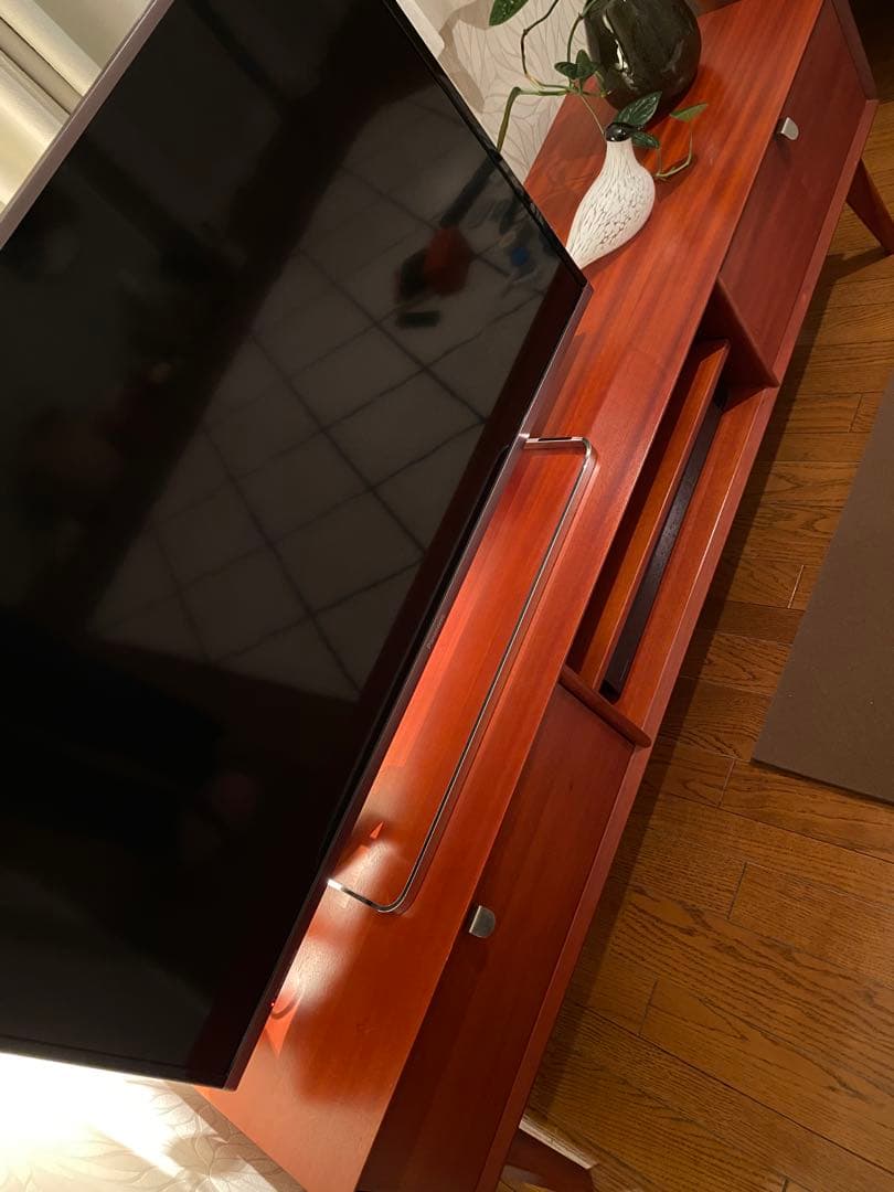 マホガニー製テレビボード　ヴィンテージ　チーク　北欧　デンマーク　おしゃれ