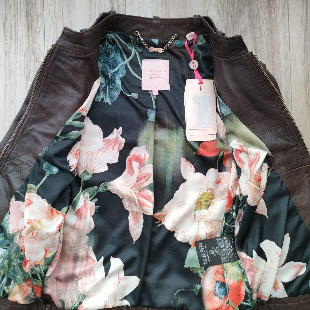 【新品】タグ付き　TED BAKER レザージャケット　革ジャン　レディース