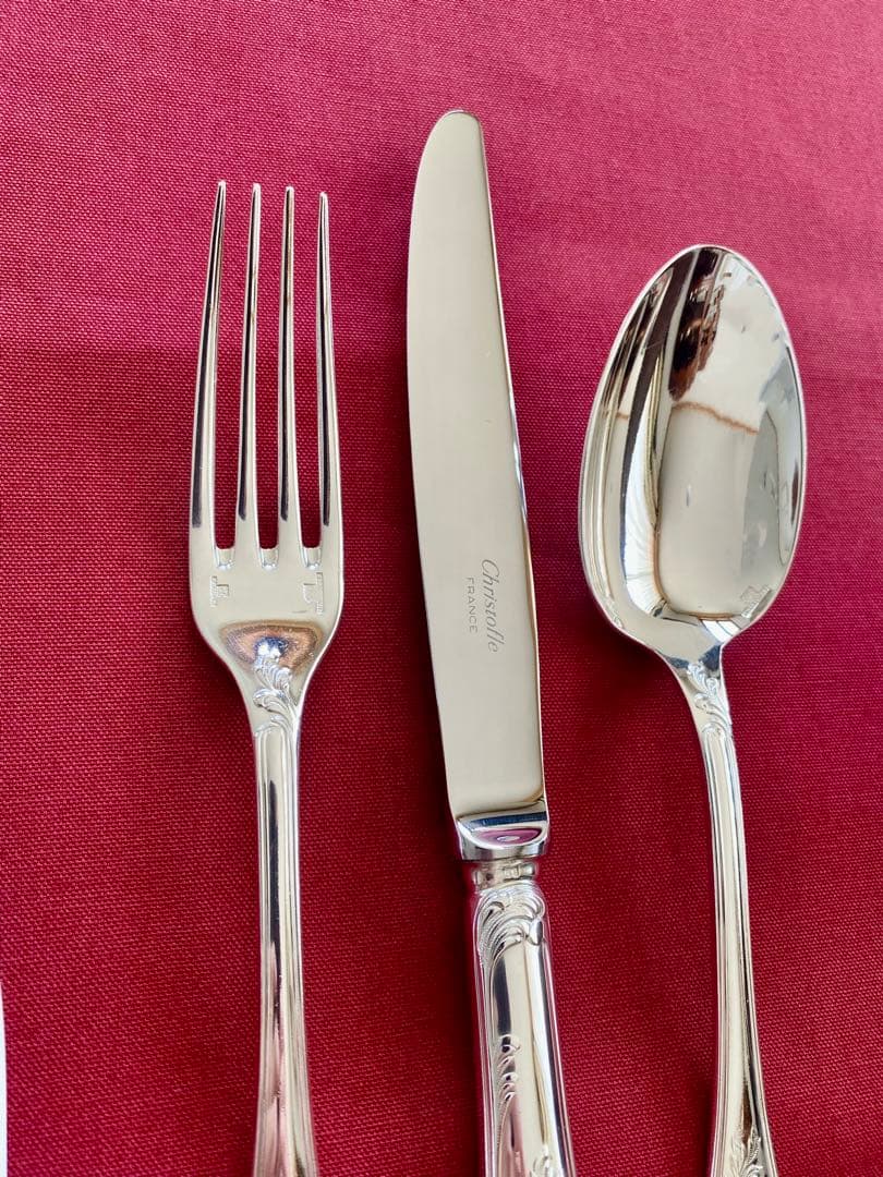 【やっぱりマルリー☆美品】クリストフル マルリー テーブルカトラリーセット