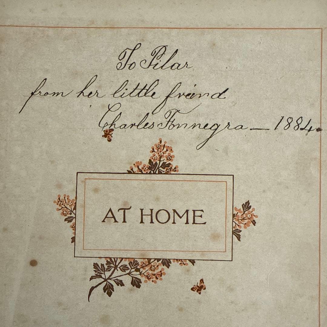 稀少1881年アンティーク美しい絵本イギリス洋書　古書　ジャンクジャーナルに