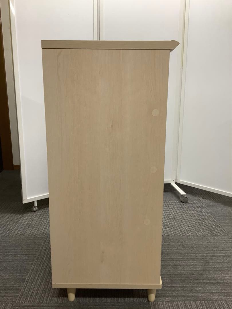 引き出し付き木製チェスト タンス 脚付き 4杯 北欧風 ONC-9060CH★