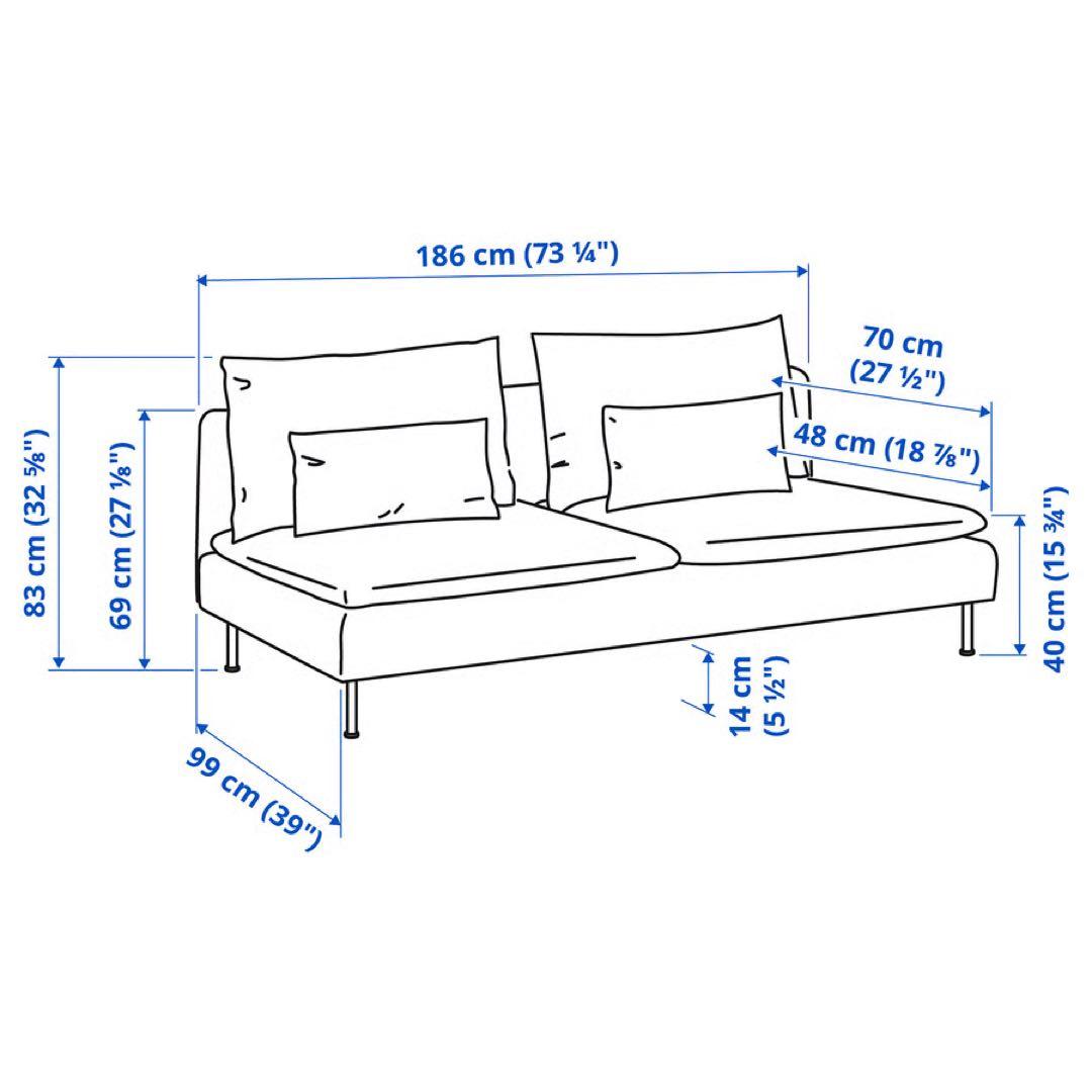 家財便&送料込　IKEA イケア　SÖDERHAMN ソーデルハムン　ソファ