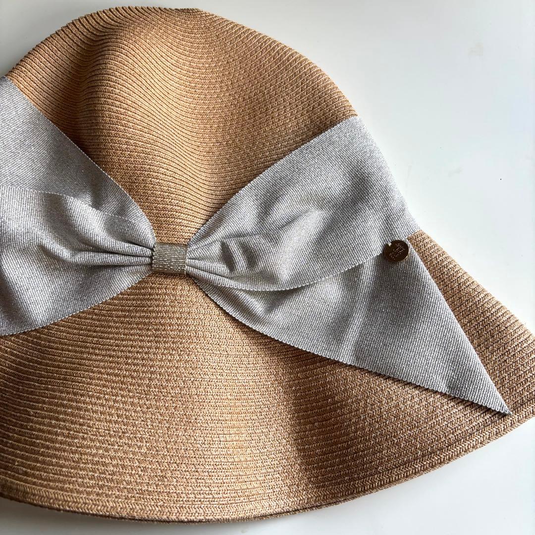 新品未使用 Athena New York 麦わら帽子 UVカット 保管袋あり