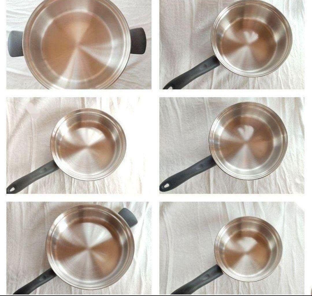 綺麗 2024年製 アムウェイ 21ピースセット鍋 白インダクションレンジ ↓