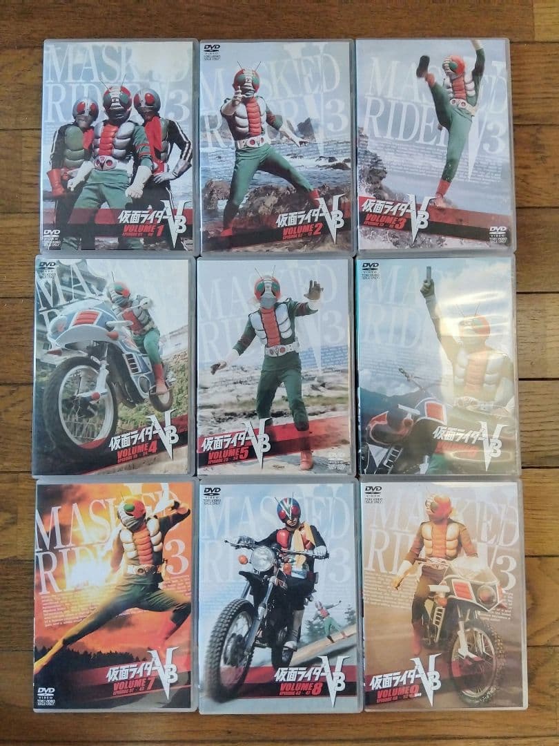 ⭕️最安値⭕️DVD仮面ライダーV3全9巻セット 非レンタル品
