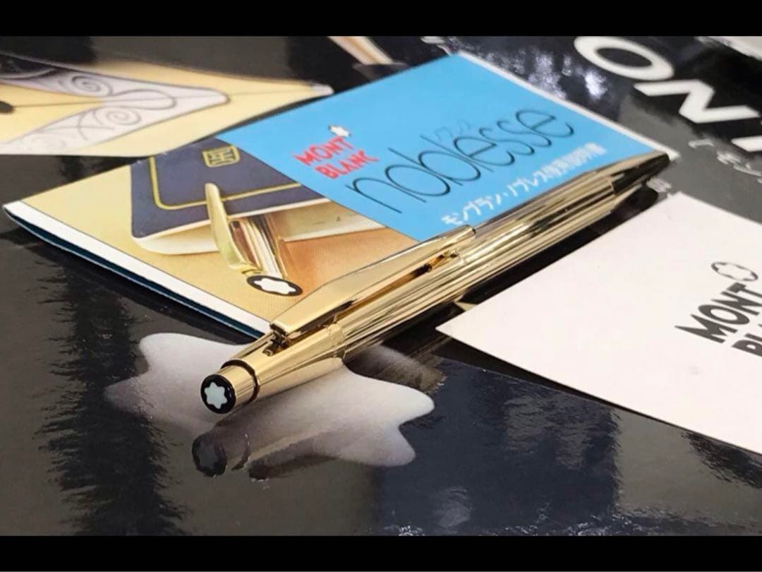 ⭐️金運を呼ぶ総金張り⭐️モンブラン⭐️ノブレスNo1947⭐️世界中で支持の高い逸品⭐️