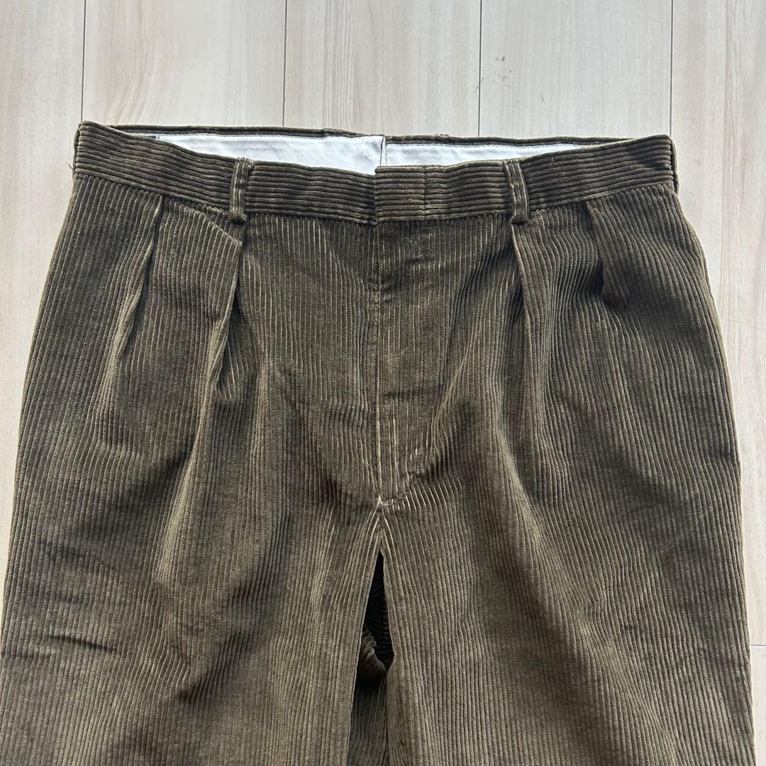 80s ブルックスブラザーズ コーデュロイパンツ USA製 35×29 オリーブ