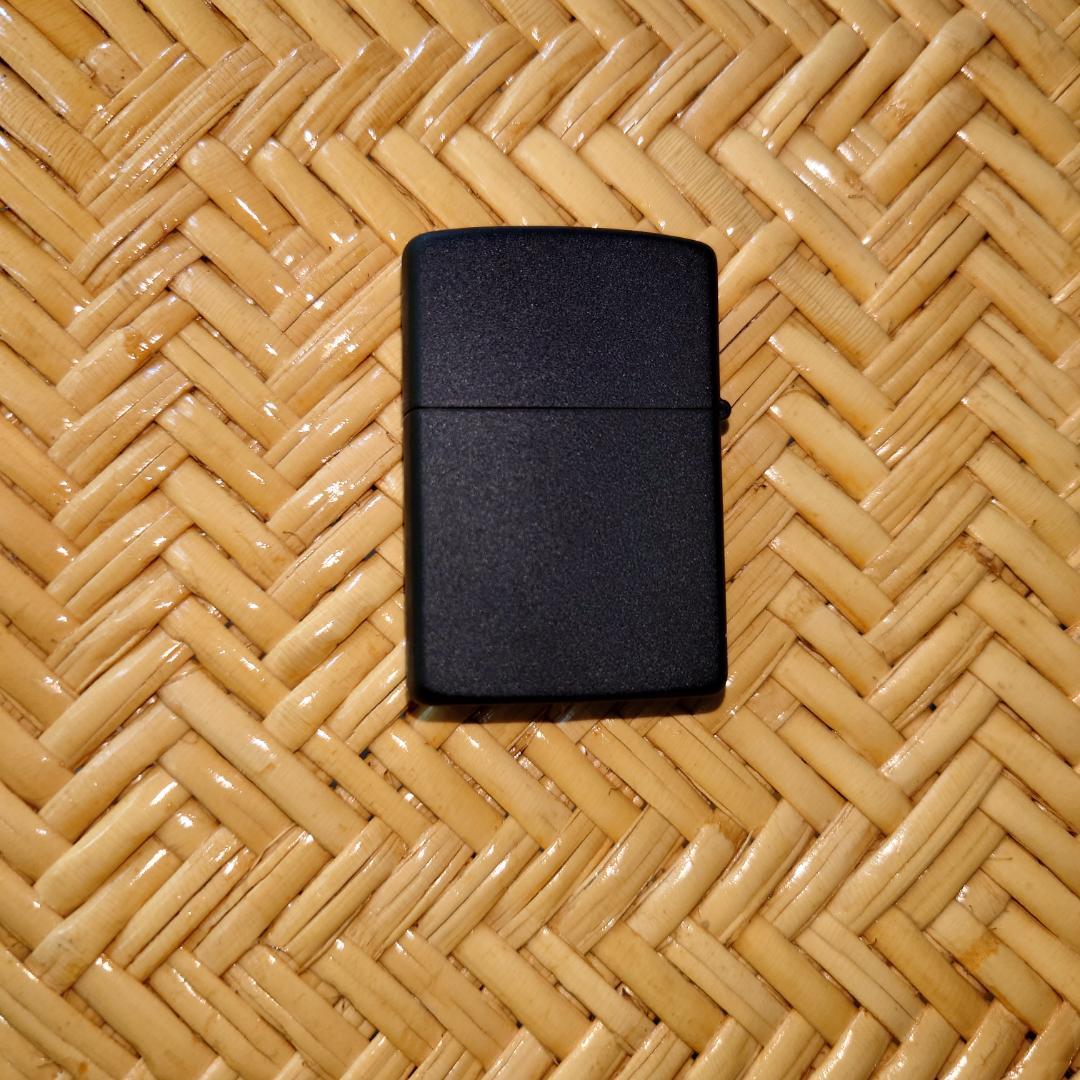 【新品未使用】Zippo ブラックマットオイルライター 箱付き