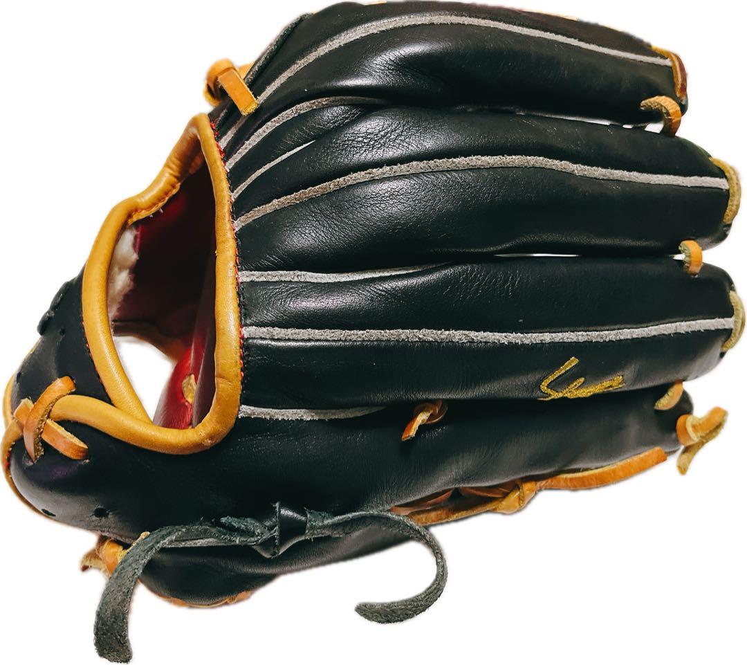 スラッガー オーダー軟式グローブ 左投げ用 黒/オレンジ