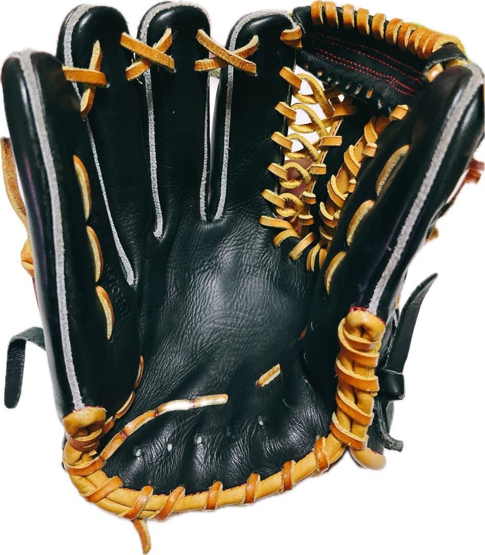 スラッガー オーダー軟式グローブ 左投げ用 黒/オレンジ
