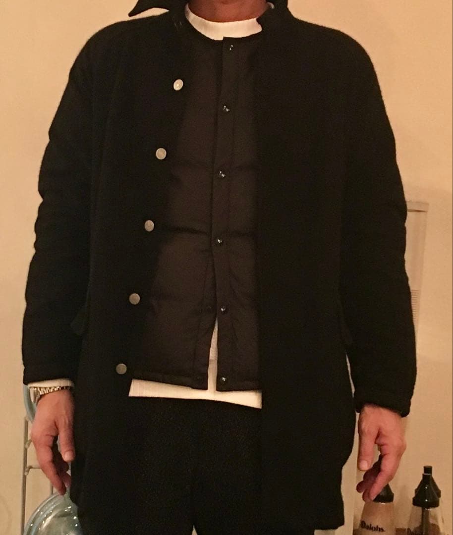 お値下げ中SASSAFRASフォールリーフコートBLACK