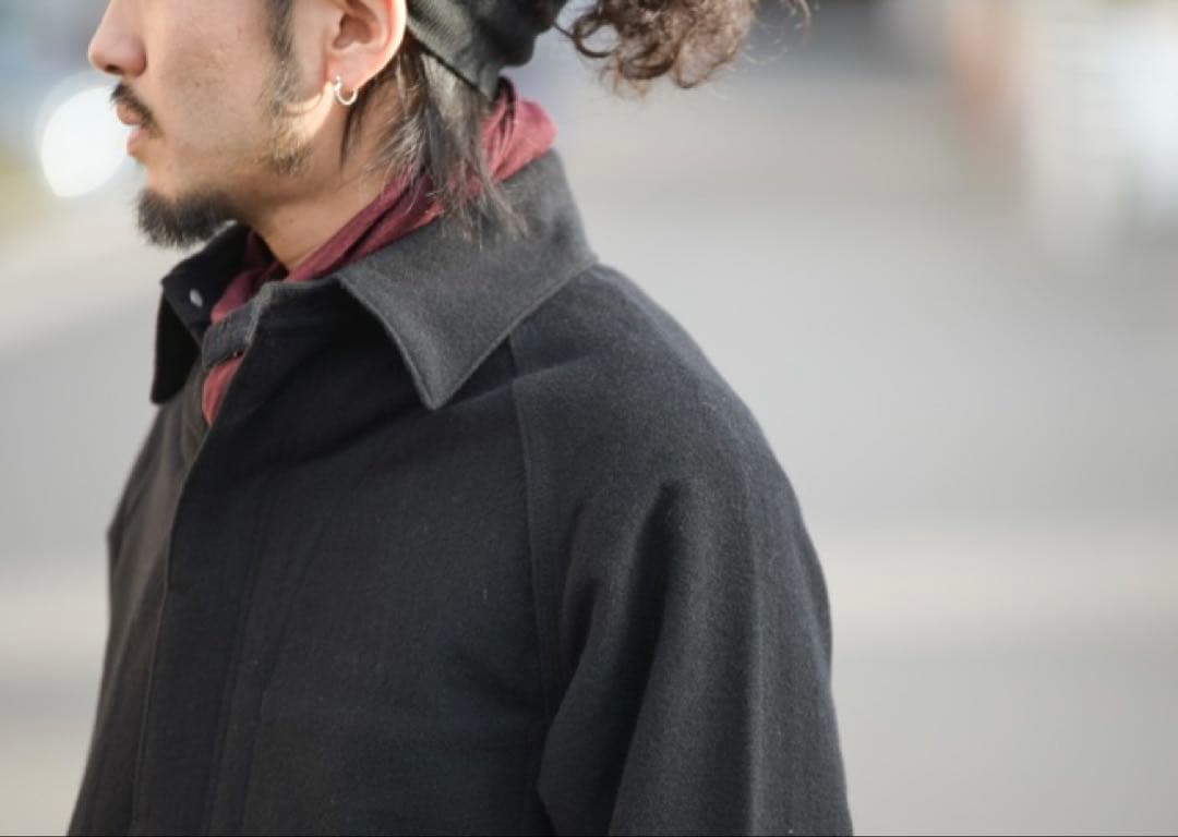 お値下げ中SASSAFRASフォールリーフコートBLACK