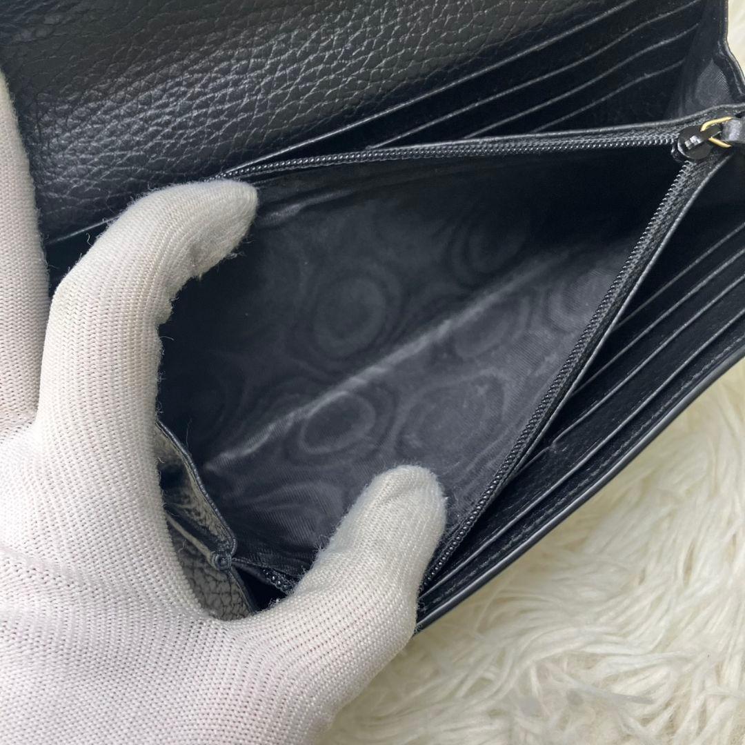 ✨GUCCI✨ 長財布　GGマーモント ツートンカラー ブラック