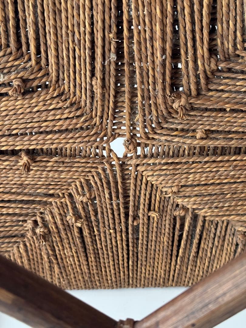 民藝 アンティーク ラッシスツール