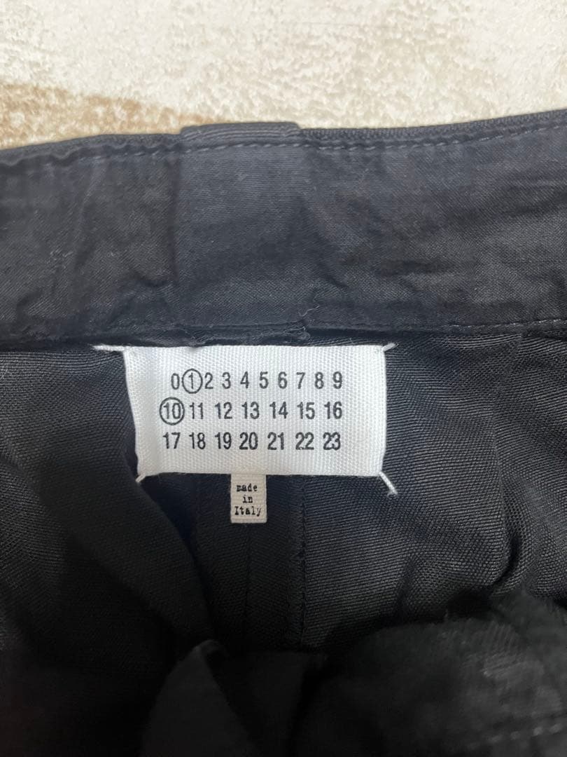 Maison Margiela ブラック トラウザーズ　スラックス　イタリア製