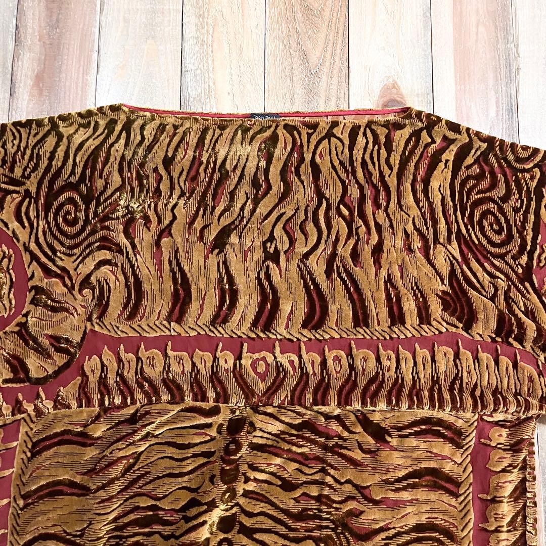 Jean Paul Gaultier FEMME ベロア エンボス カットソー