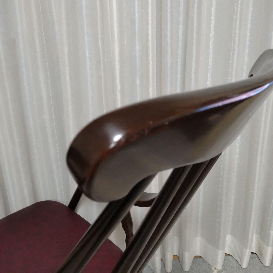 希少　ヴィンテージ　レトロ　鳥取家具　ロッキングチェア　ブラウン