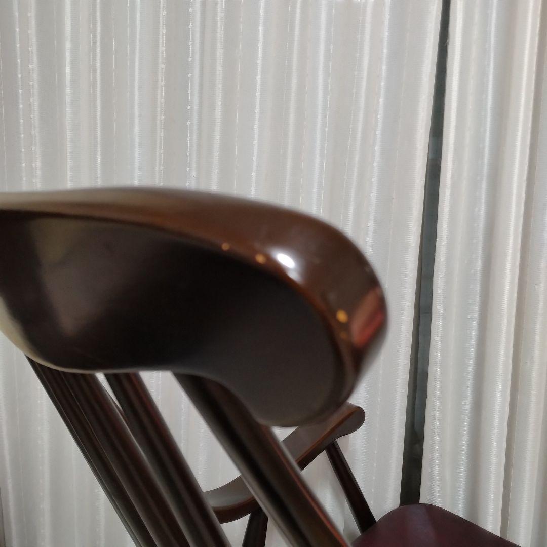 希少　ヴィンテージ　レトロ　鳥取家具　ロッキングチェア　ブラウン