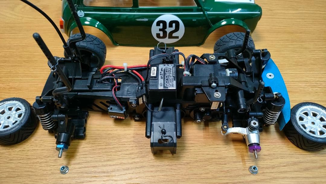 タミヤ　M-03(210) +未走行Mini Cooperボディ+フタバのプロポ