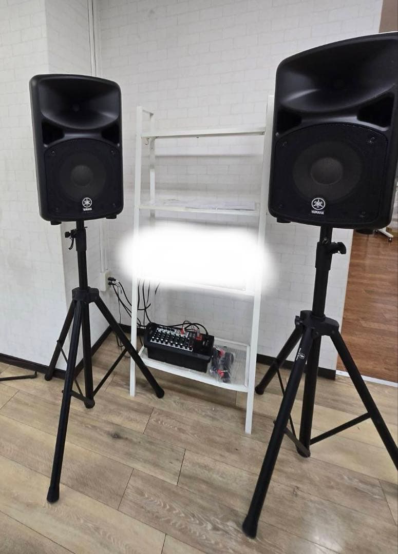 2/8まで①と②セット　①スピーカースタンド:YAMAHA STAGEPAS 用