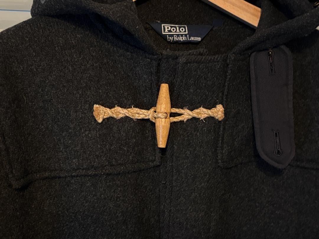 美品90S★ポロ ラルフローレン【ダッフルコート】L ウール ヴィンテージ