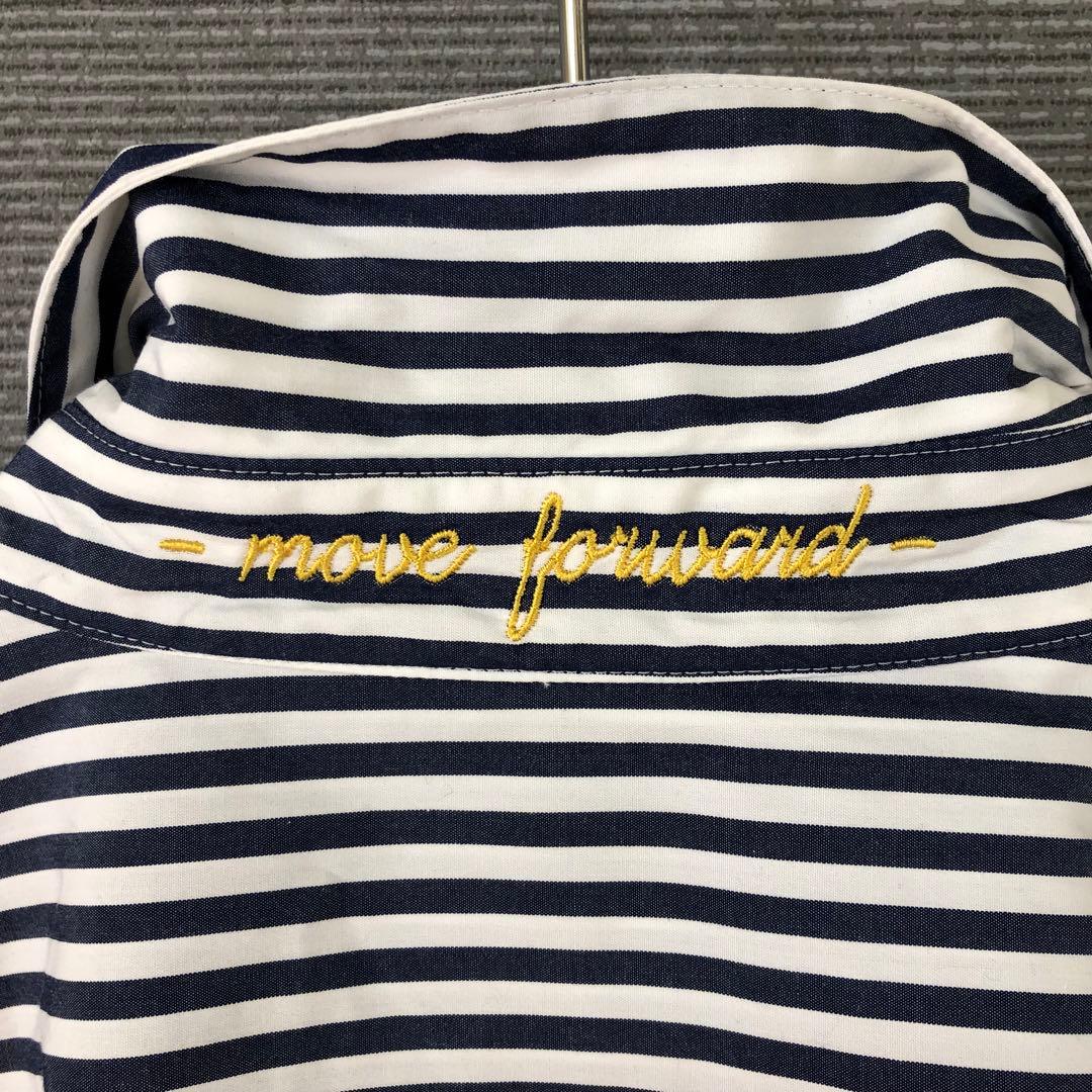 Curensology ＜＆RC＞ビッグシャツ F ネイビー ストライプ