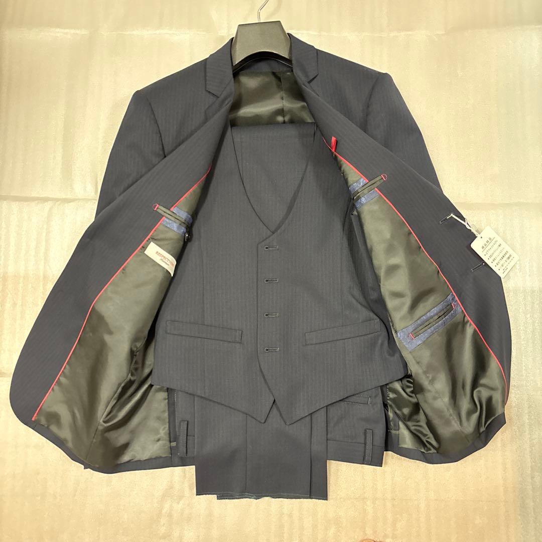 新品未使用✨A5 ベスト付き オールシーズン 上下洗える セットアップ スーツ