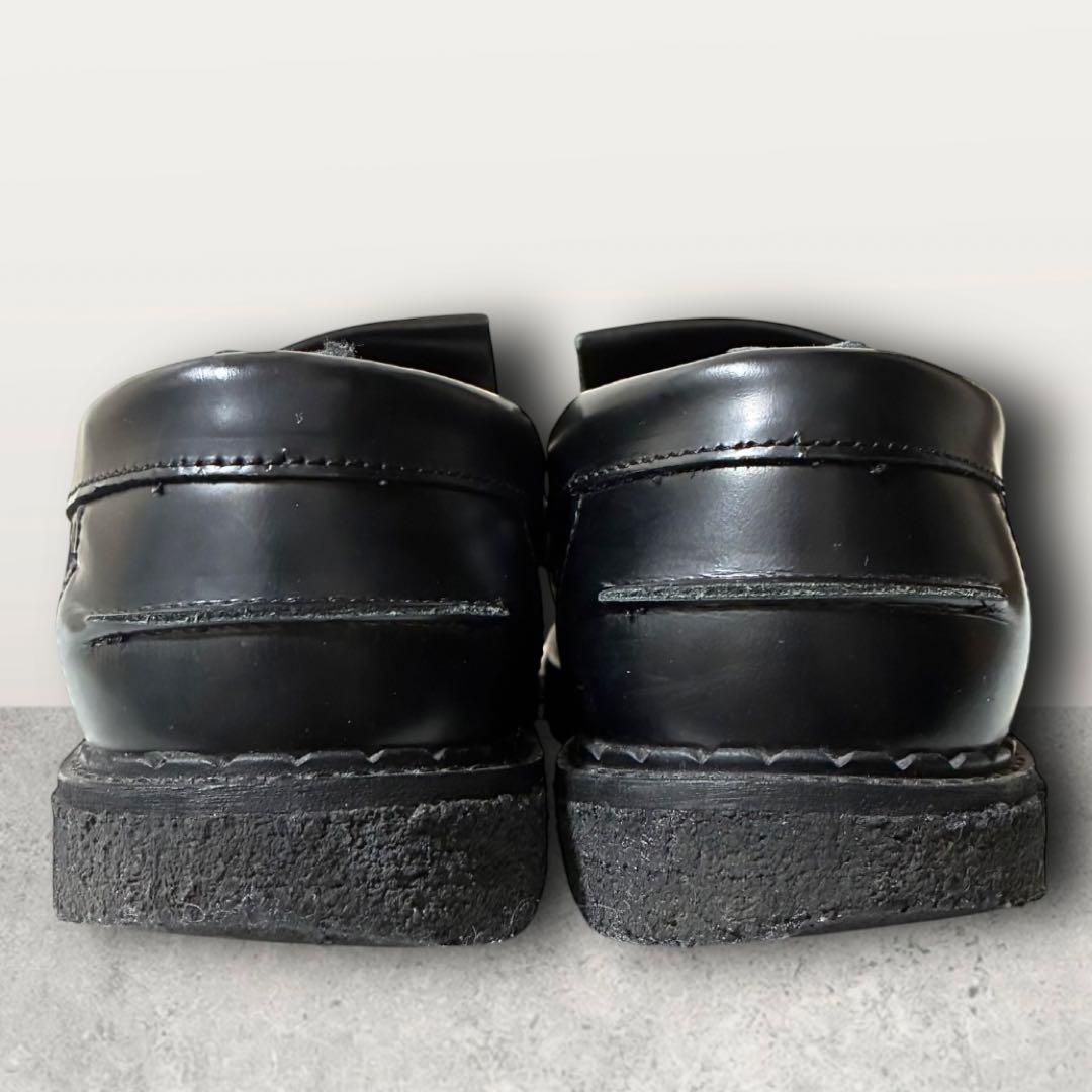 ジョージコックス×フレッドペリー タッセルローファー ハラコ レオパード 黒