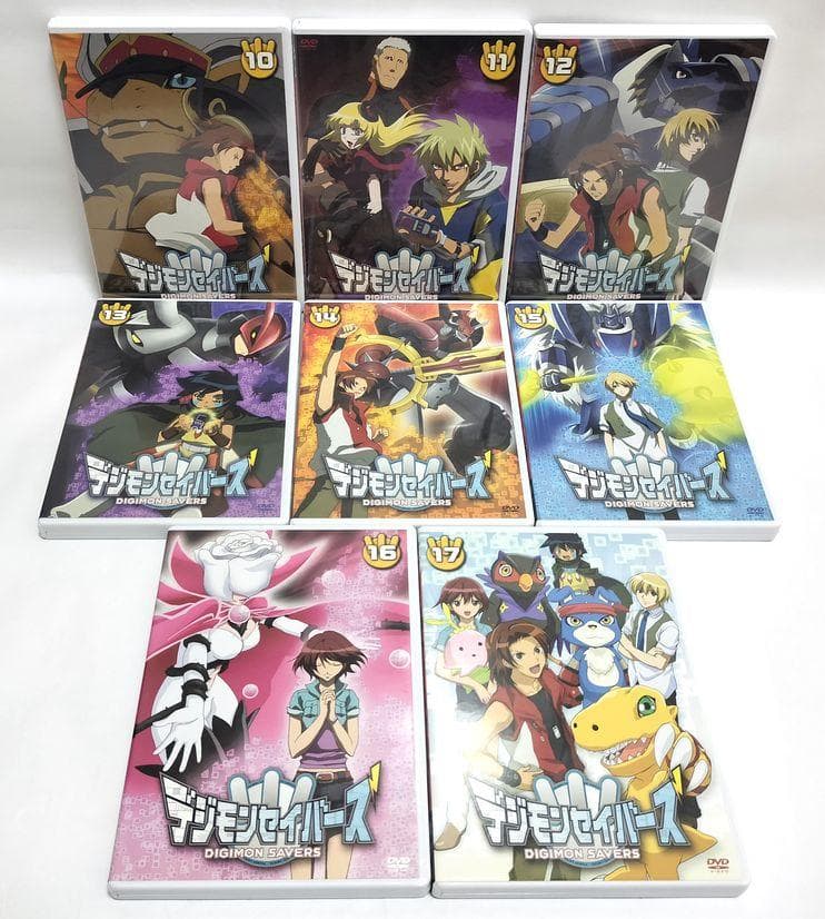 ①巻キーホルダーなし、わずかなスレ有♪　デジモンセイバー　17巻セット　DVD