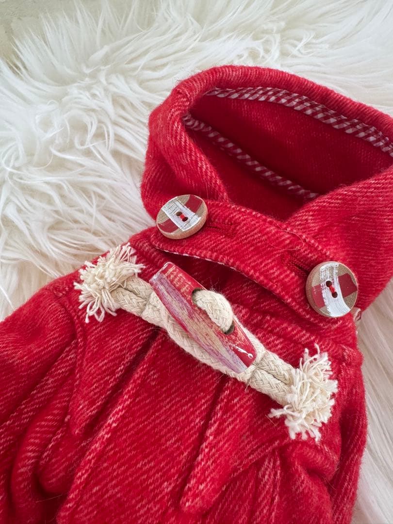 アトリエgg 赤ダッフルコート18サイズ