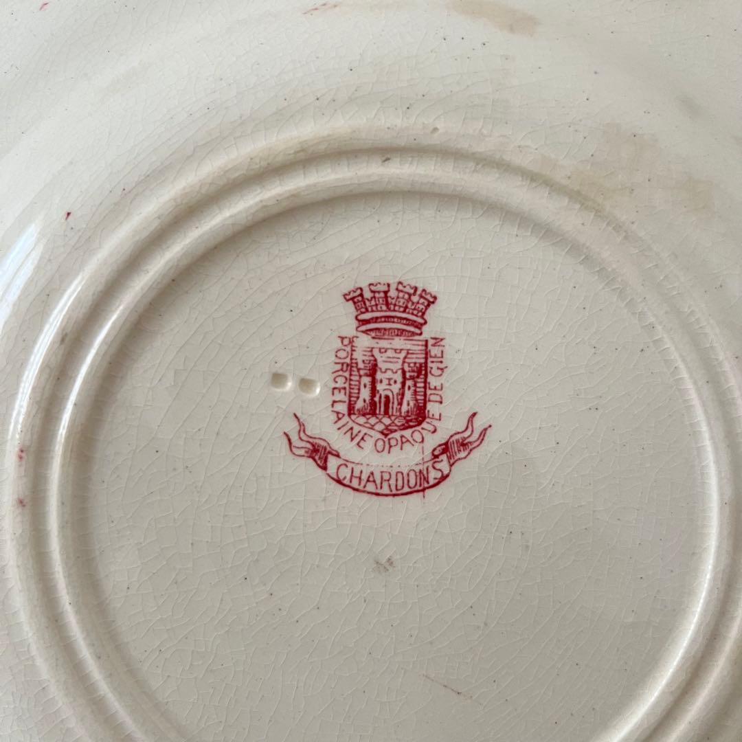 再値下げ❗️フランスアンティークプレート ジアン 2枚set スーププレート