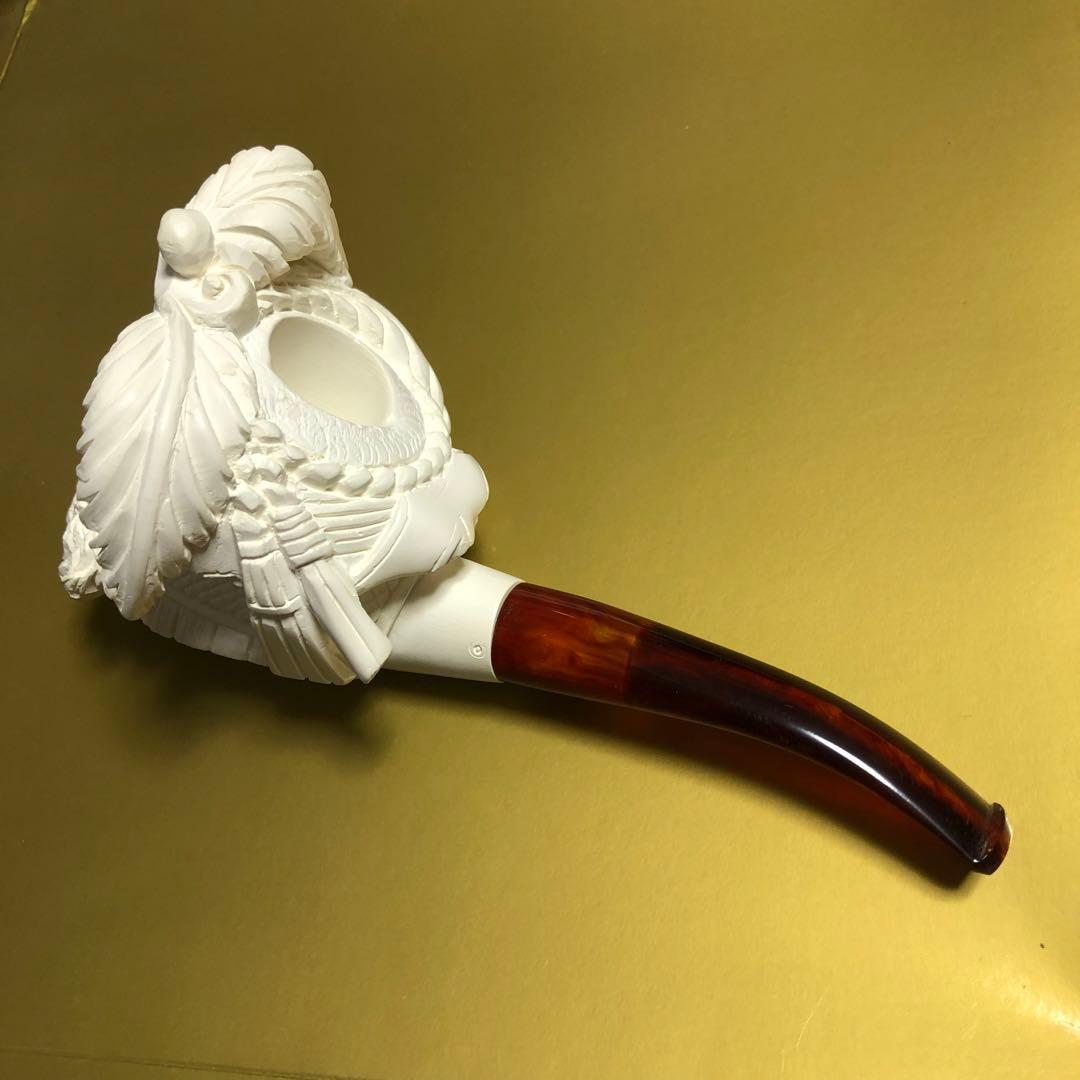 メシャム パイプ　海泡石　トルコ 伝統工芸品 ケース付き
