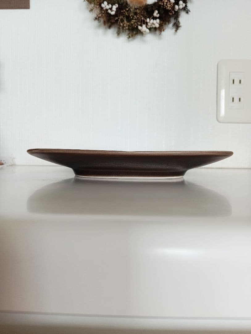 クイストゴー　ブラウンアズール　ウンブラ　オーバル　スクエア　大皿　美品