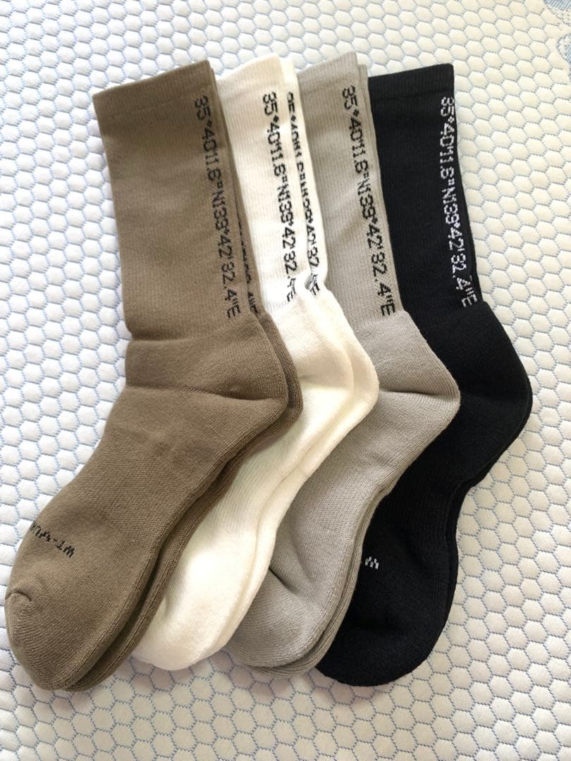 ダブルタップス　WTAPS 4色ソックスセット