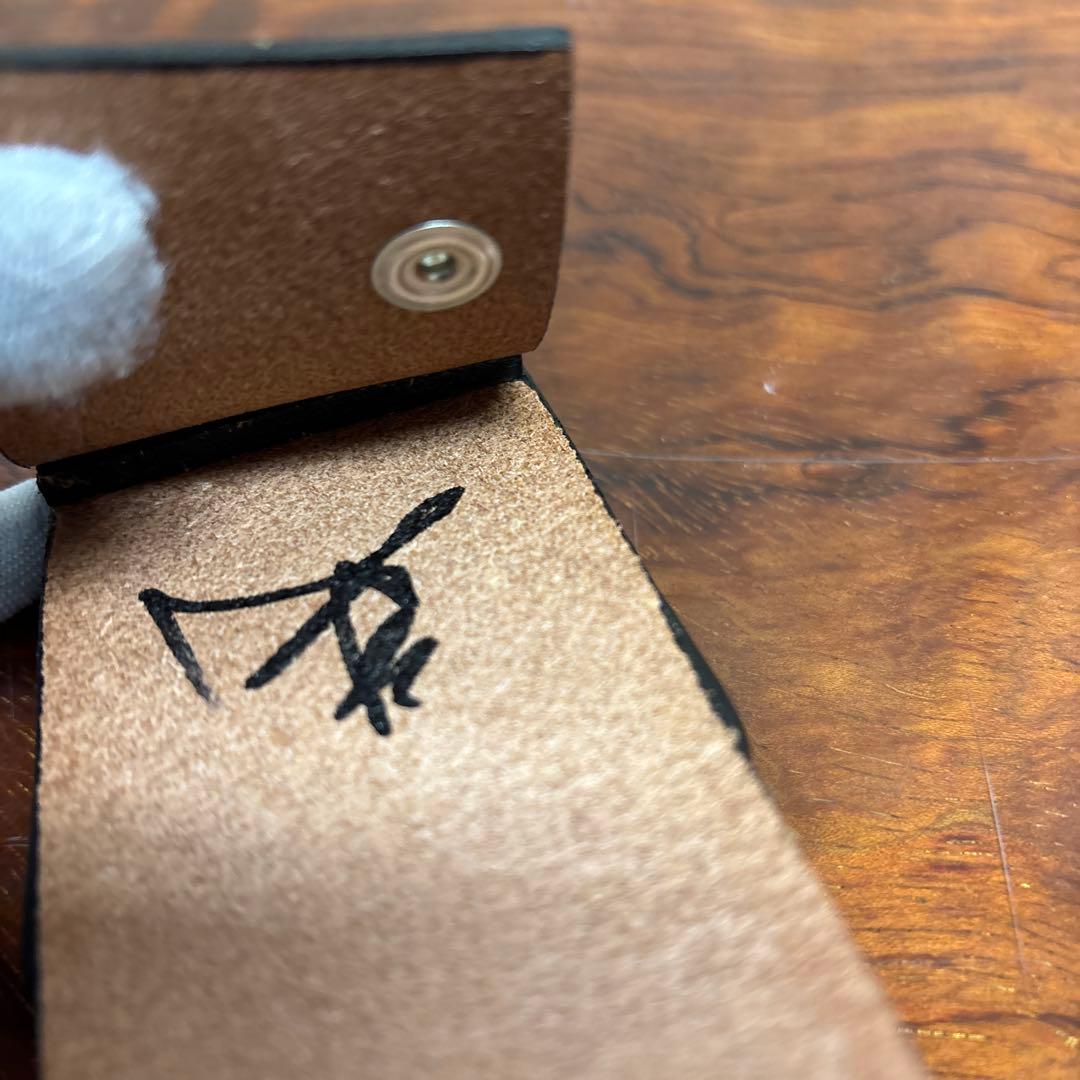 黒レザーセキュリティケース　警棒吊り　0204o217